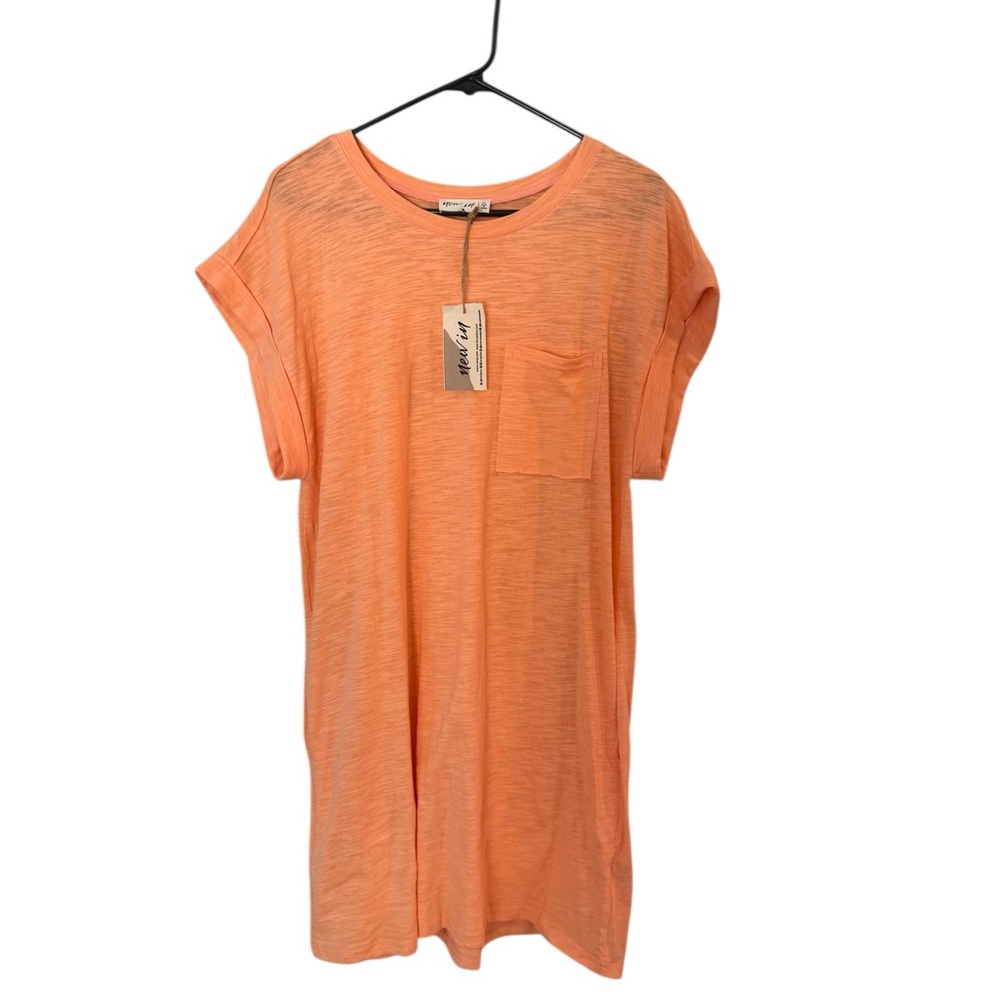 Bright Orange Women's T-Shirt Dress